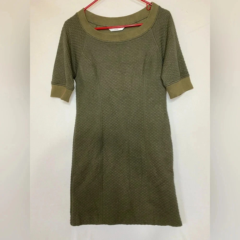 Trina Turk Bodycon Shift Dress, Size 10, Olive, Army Green,